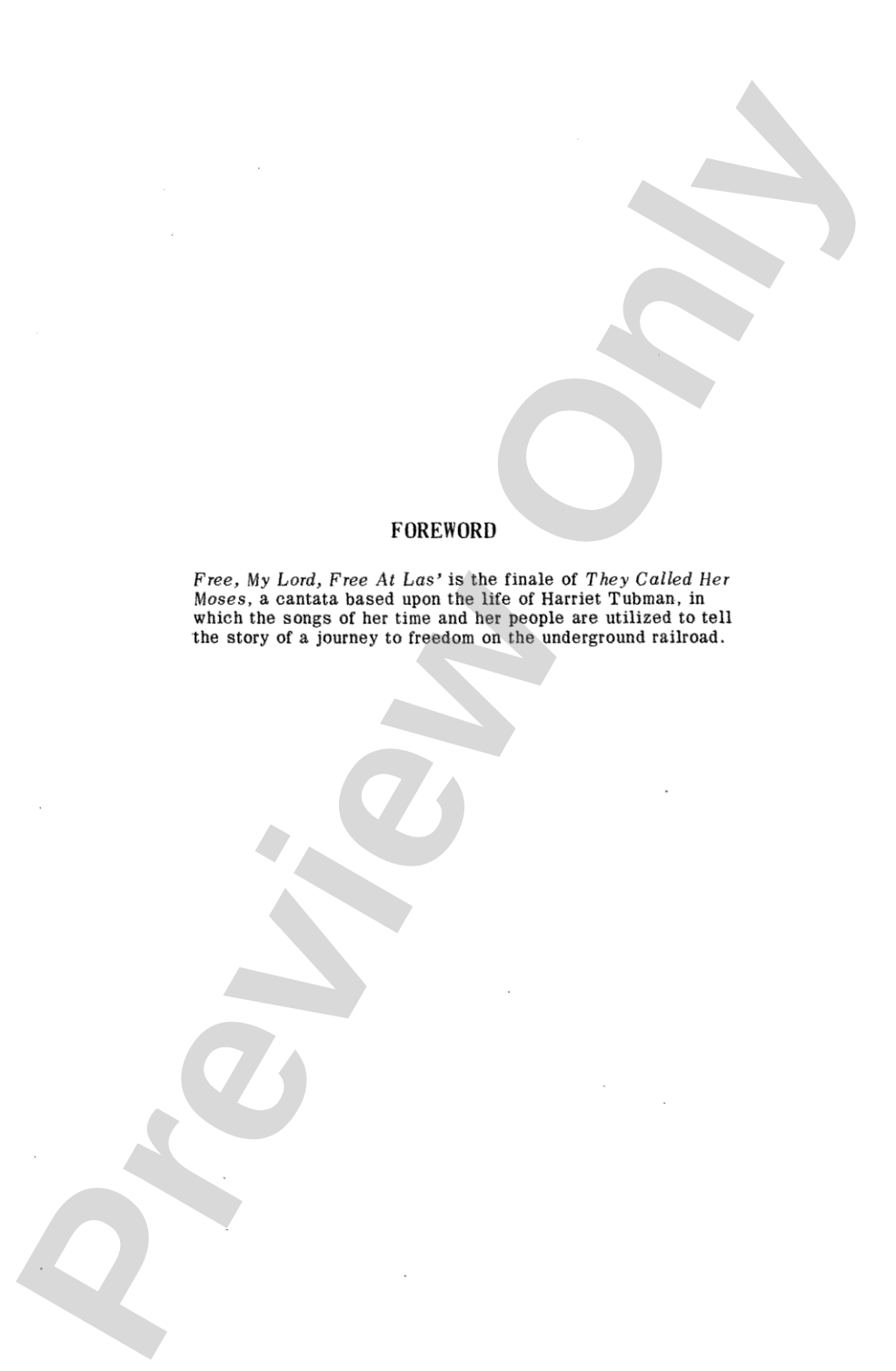 Free, My Lord, Free at Las': SATB Choral Octavo