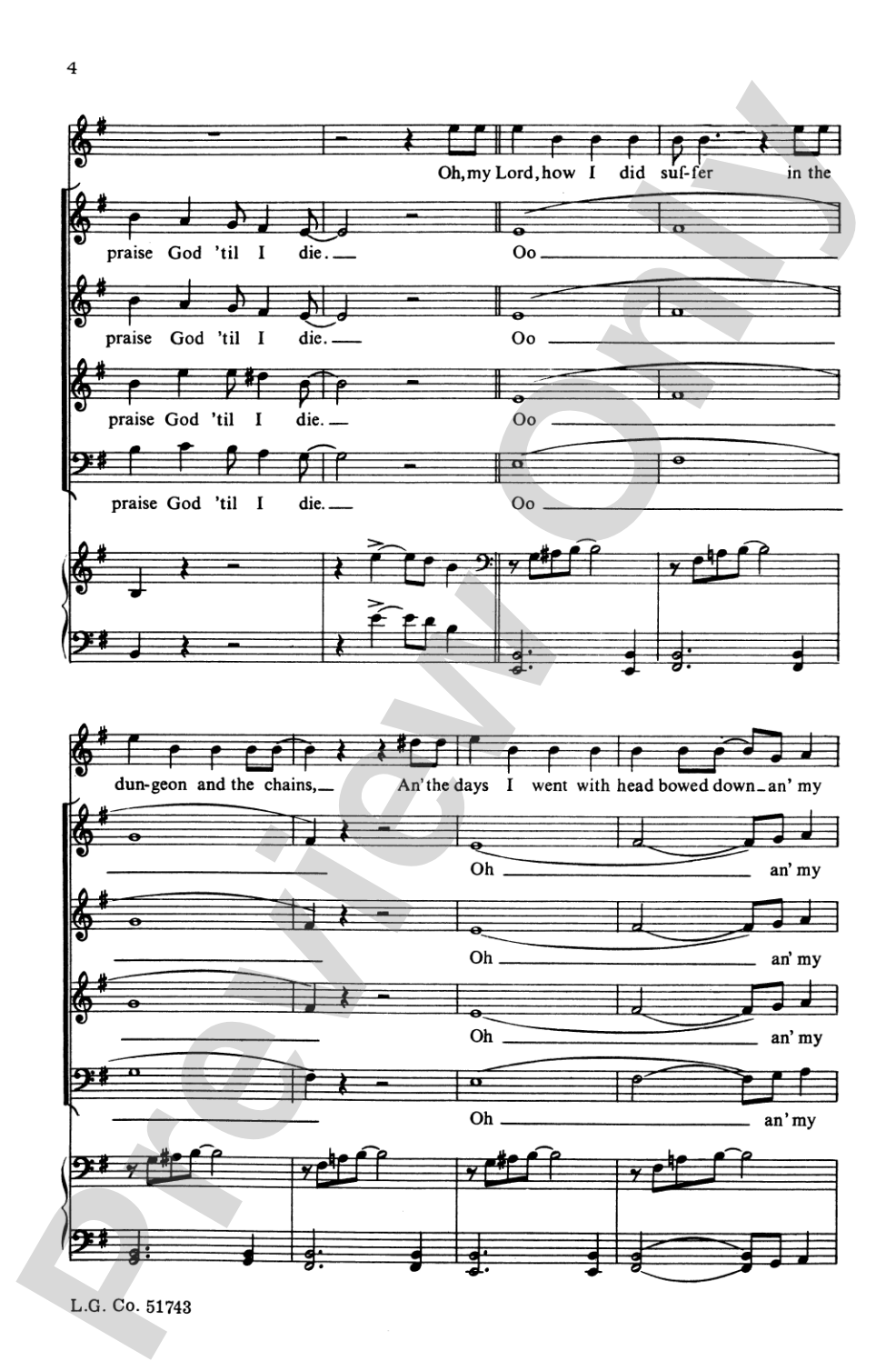 Free, My Lord, Free at Las': SATB Choral Octavo