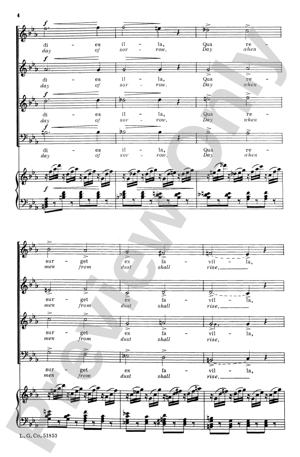Lacrymosa: SATB Choral Octavo