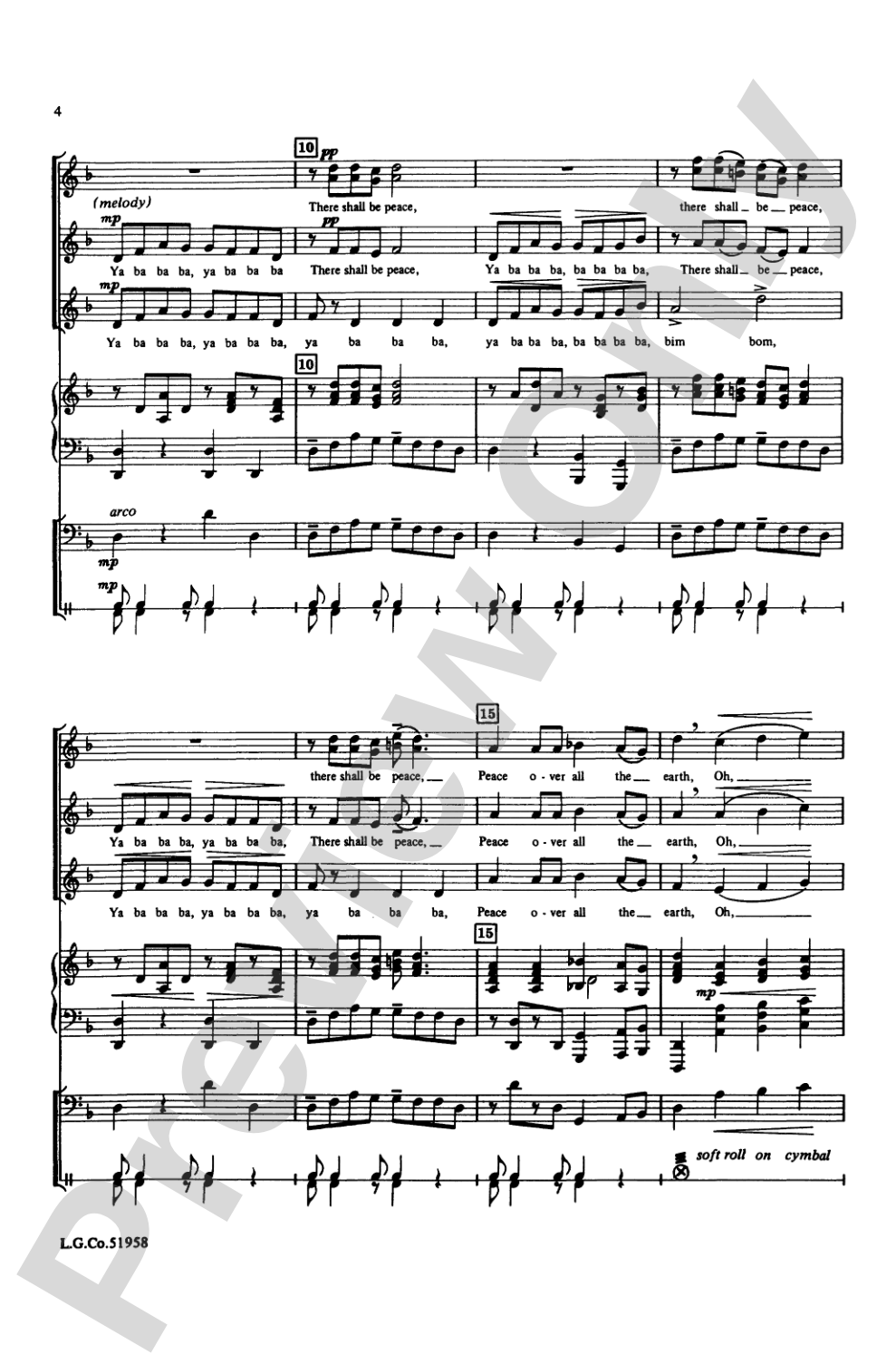 Ya Ba Bom: SSA Choral Octavo