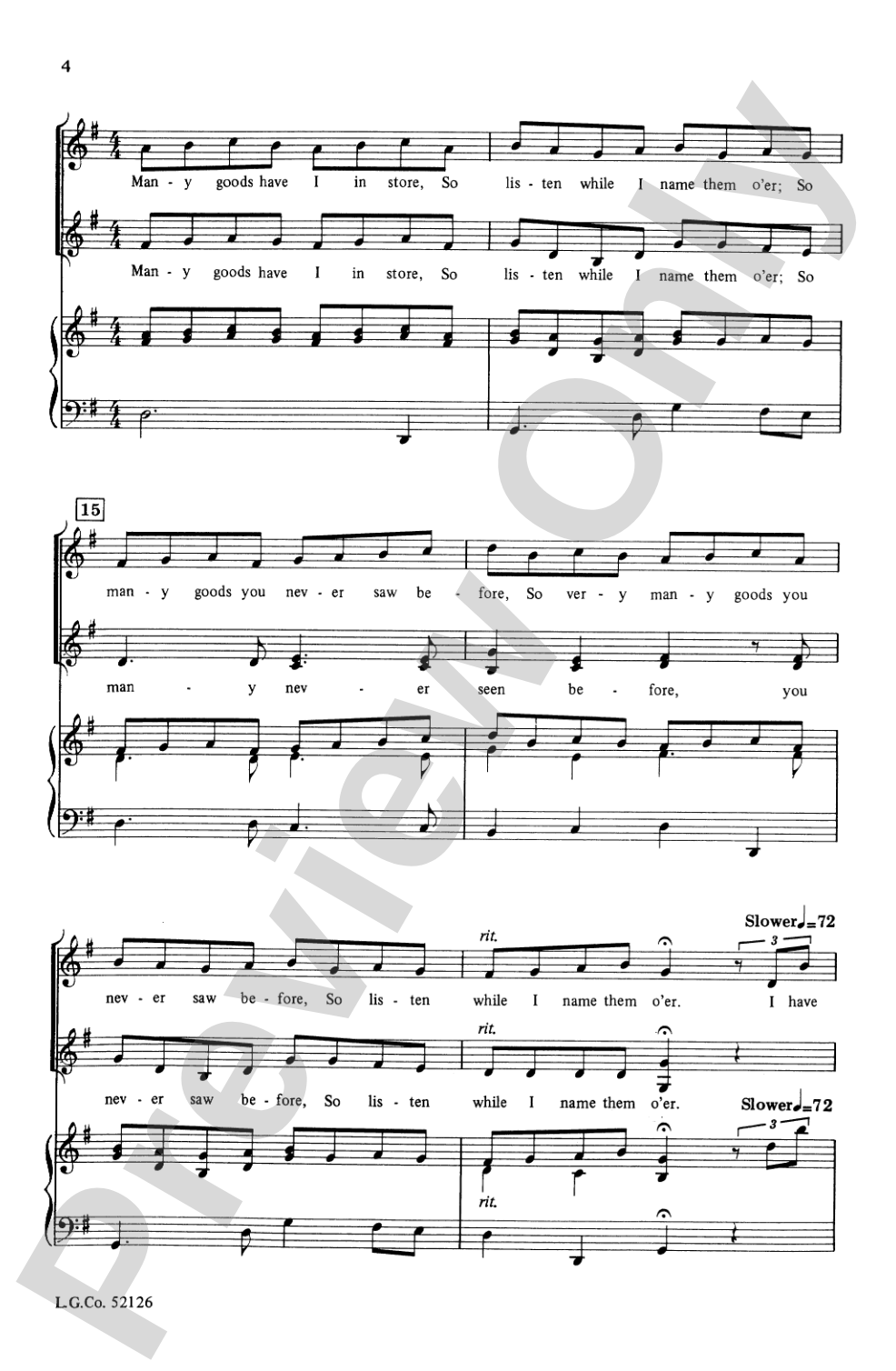 The Connecticut Peddler: 2-Part Choral Octavo