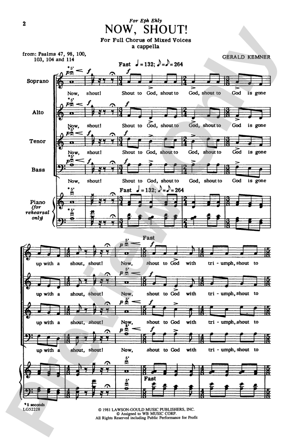 Now Shout: SATB Choral Octavo
