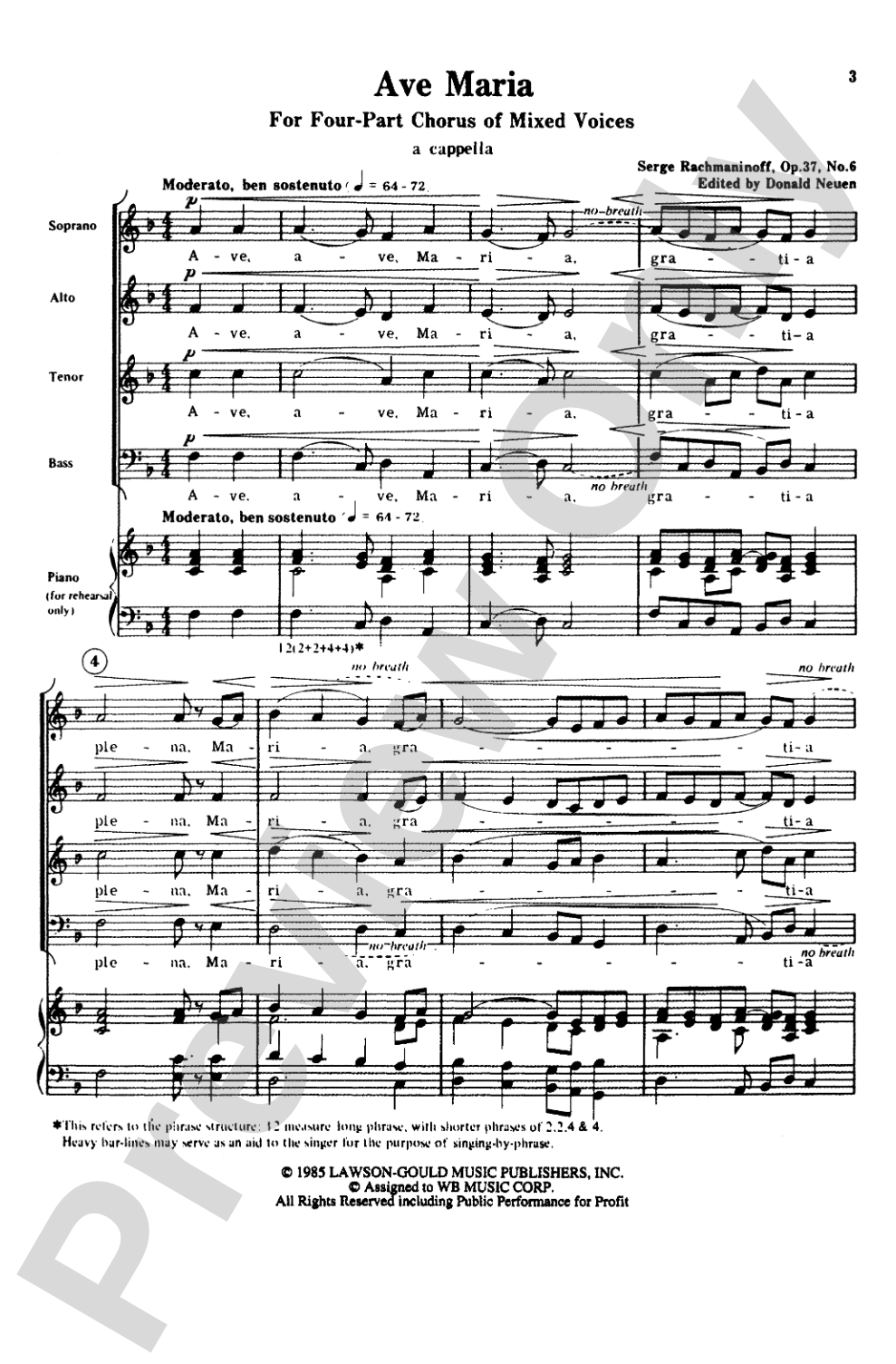 Ave Maria: SATB Choral Octavo