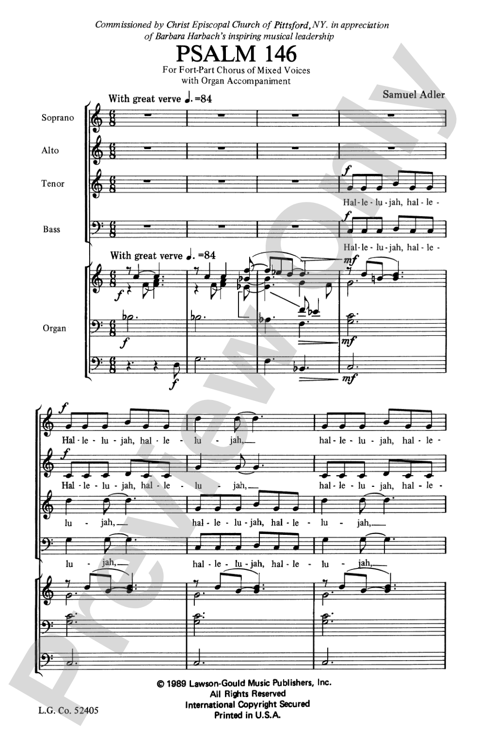 Psalm 146: SATB Choral Octavo