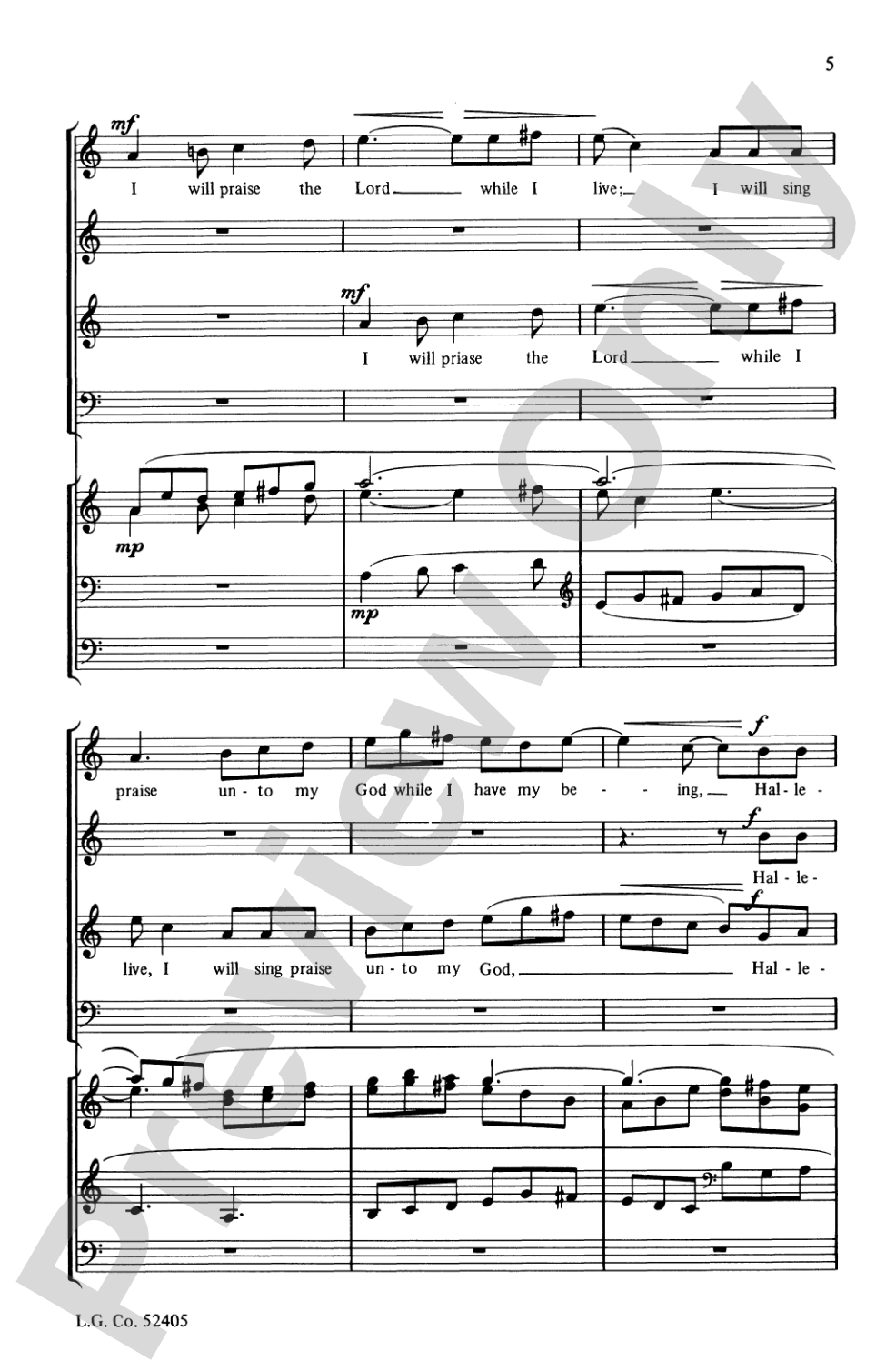 Psalm 146: SATB Choral Octavo