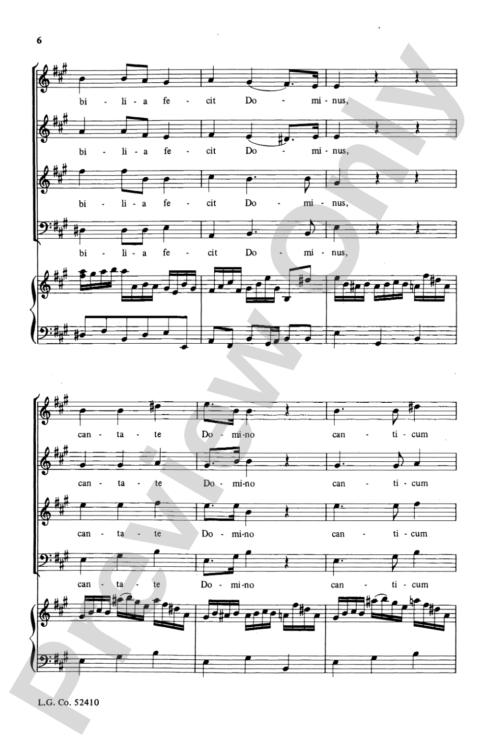 Cantate Domino: SATB Choral Octavo