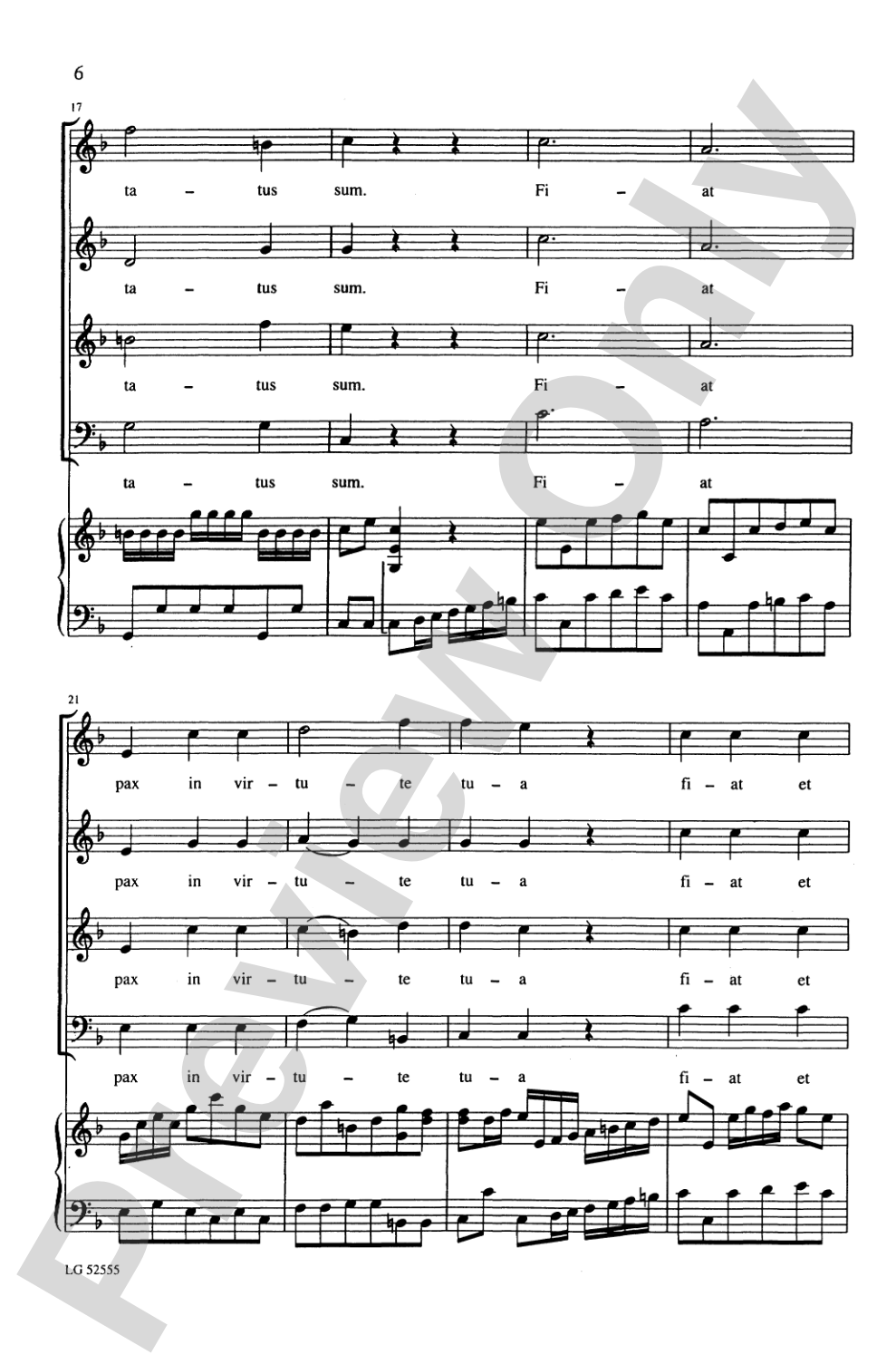 Laetatus Sum: SATB Choral Octavo