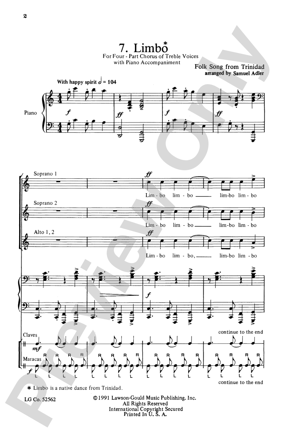 'Round the Globe (Part 3): SSAA Choral Octavo