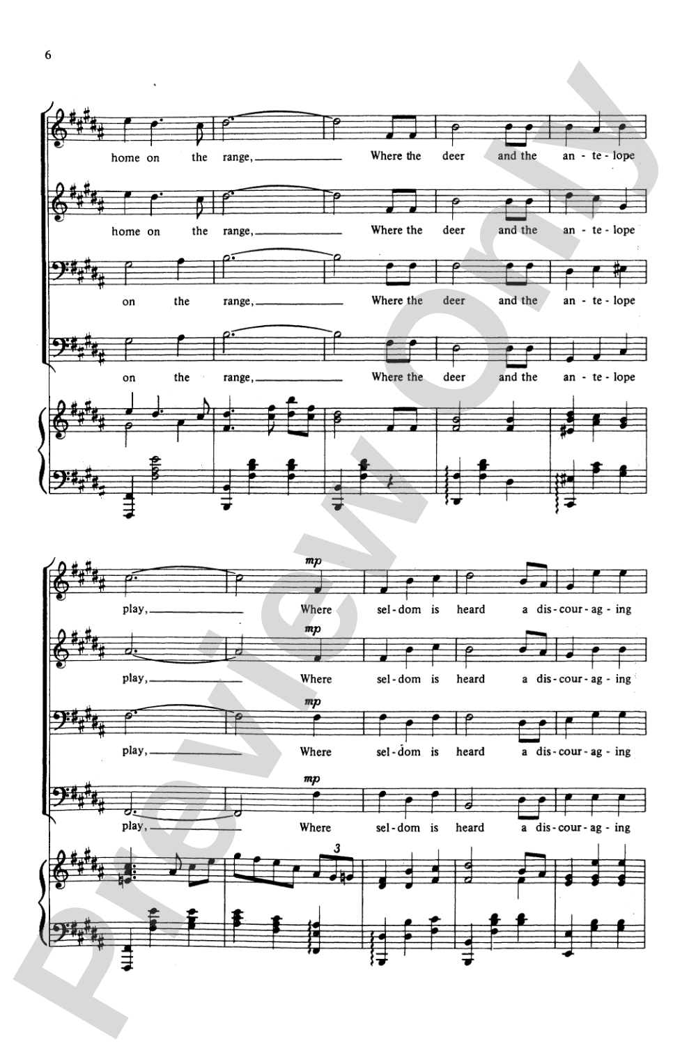 Western Songs: TTBB Choral Octavo