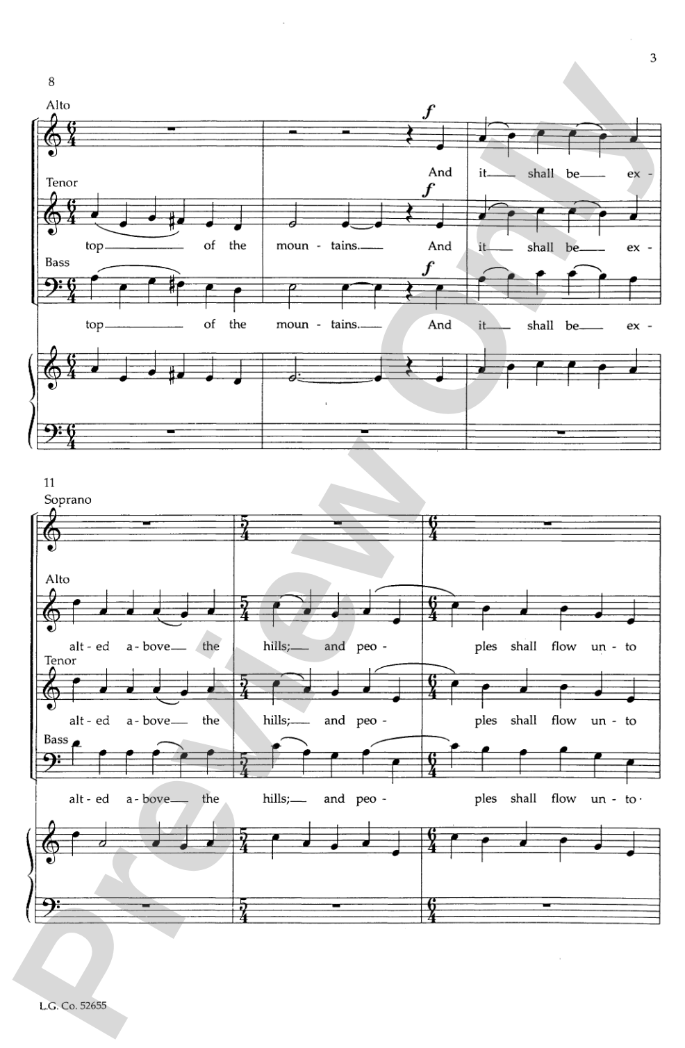 A Prophecy of Peace: SATB Choral Octavo