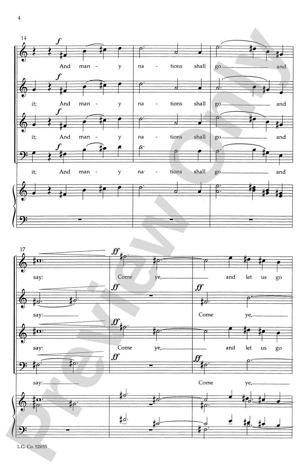 A Prophecy of Peace: SATB Choral Octavo