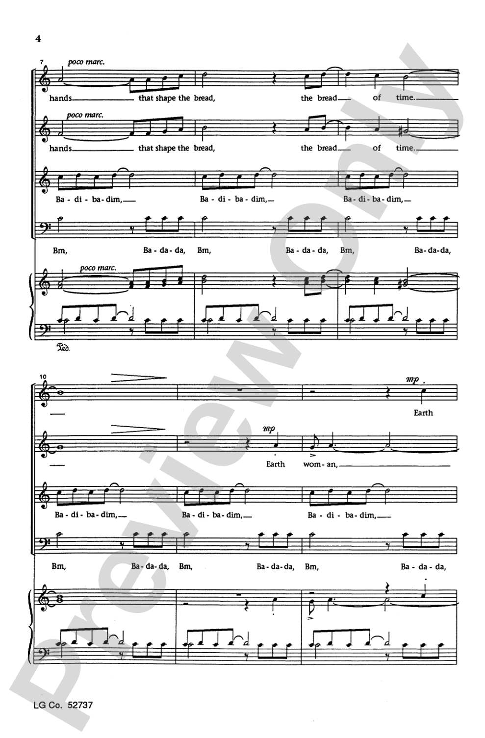Earth Woman (from <I>Hollering Sun</I>): SATB Choral Octavo