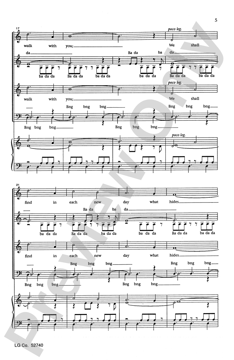 Together (from <I>Hollering Sun</I>): SATB Choral Octavo