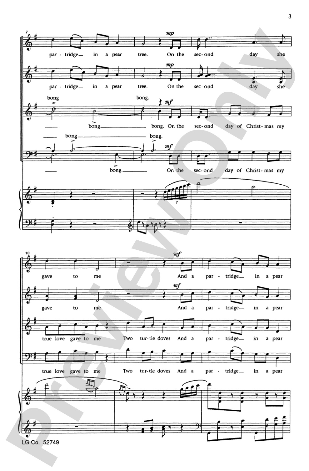 Twelve Days of Christmas: SATB Choral Octavo