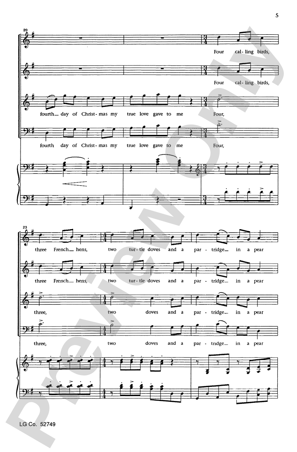 Twelve Days of Christmas: SATB Choral Octavo