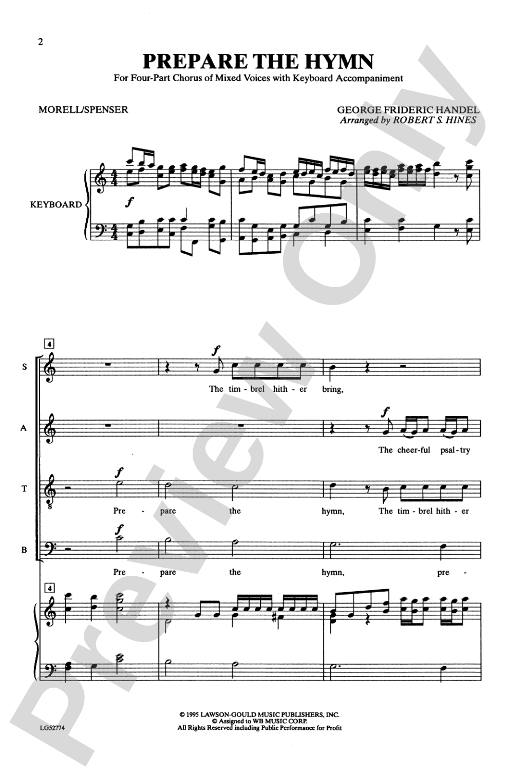 Prepare the Hymn: SATB Choral Octavo