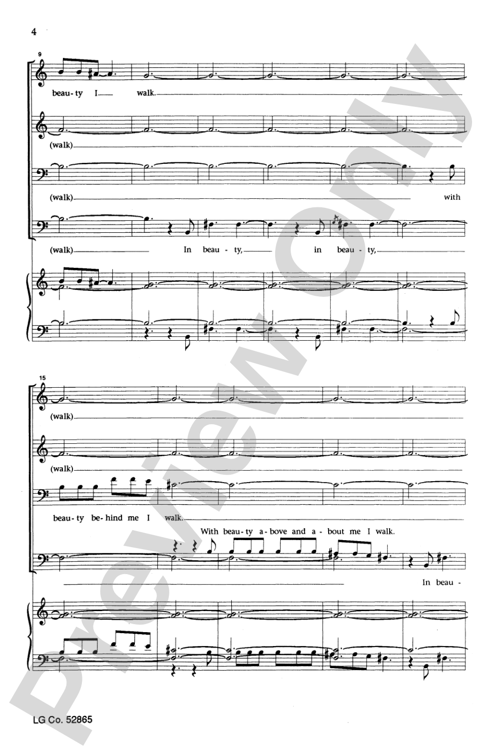 Six Native American Songs: SATB Choral Octavo