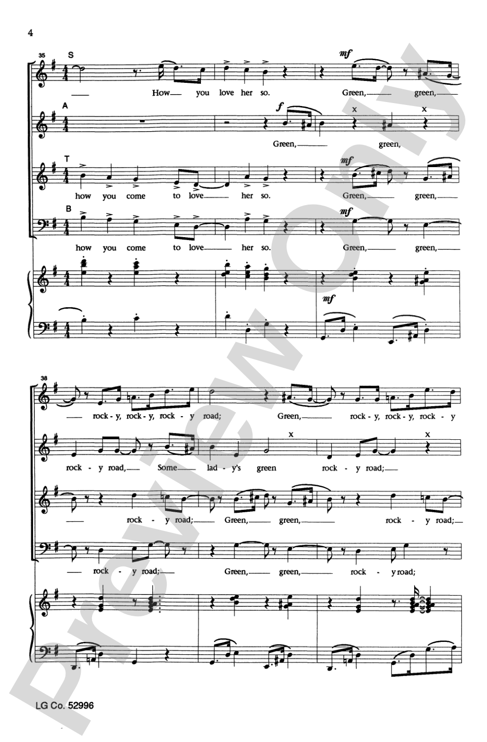 Green Dances: SATB Choral Octavo