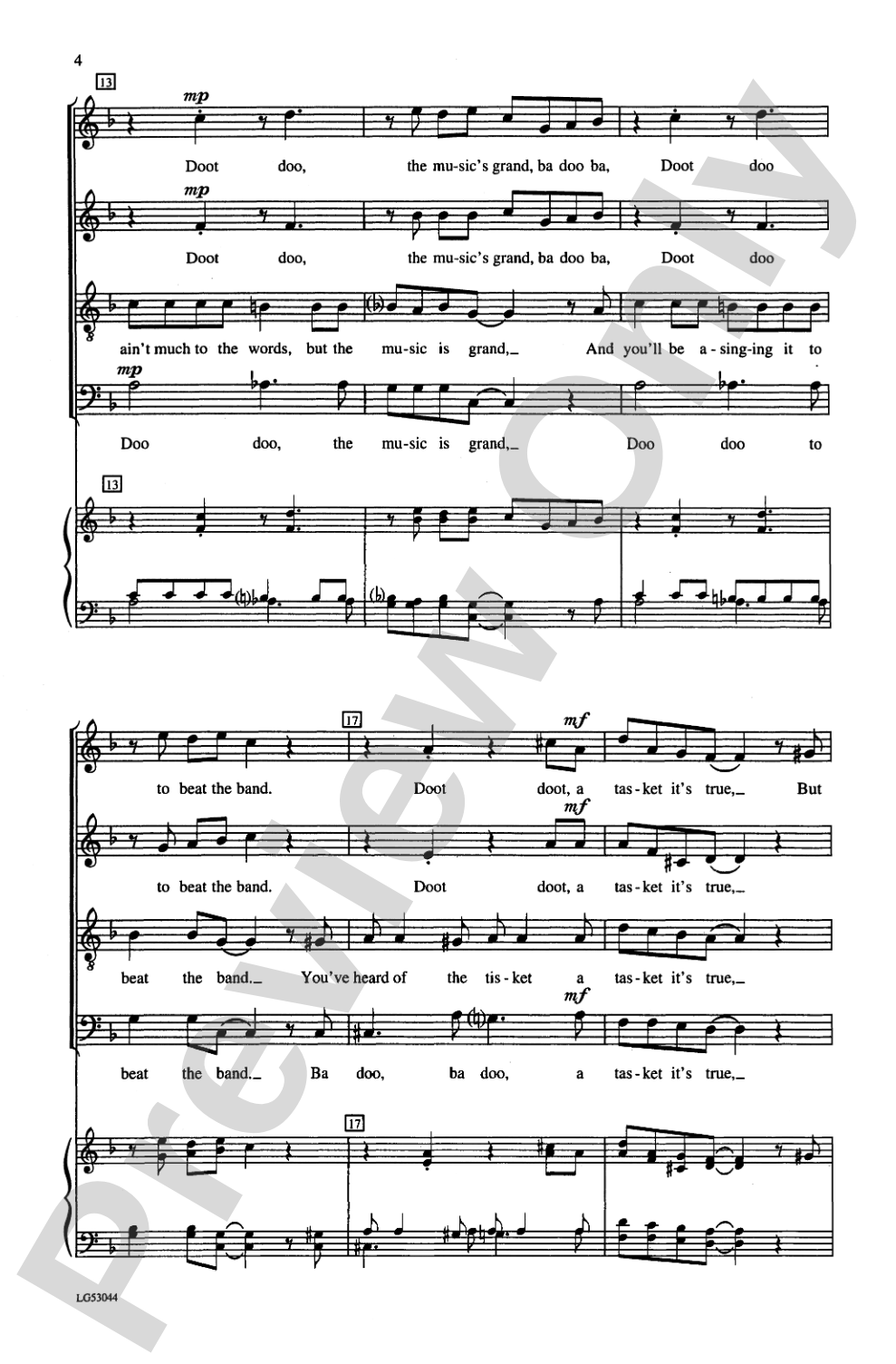 Ja-Da: SATB, <I>a cappella</I> Choral Octavo