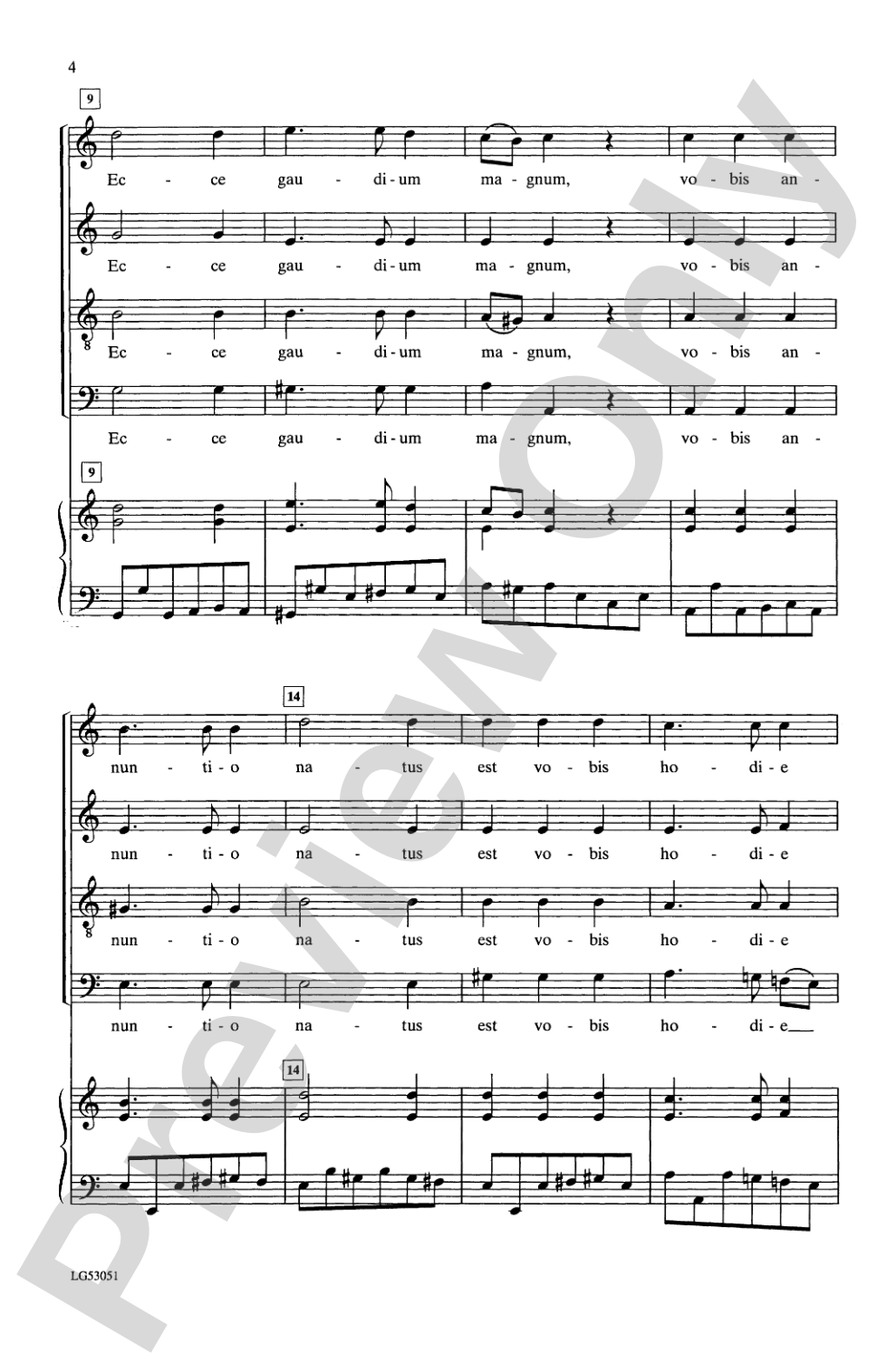 Gloria In Excelsis: SATB Choral Octavo
