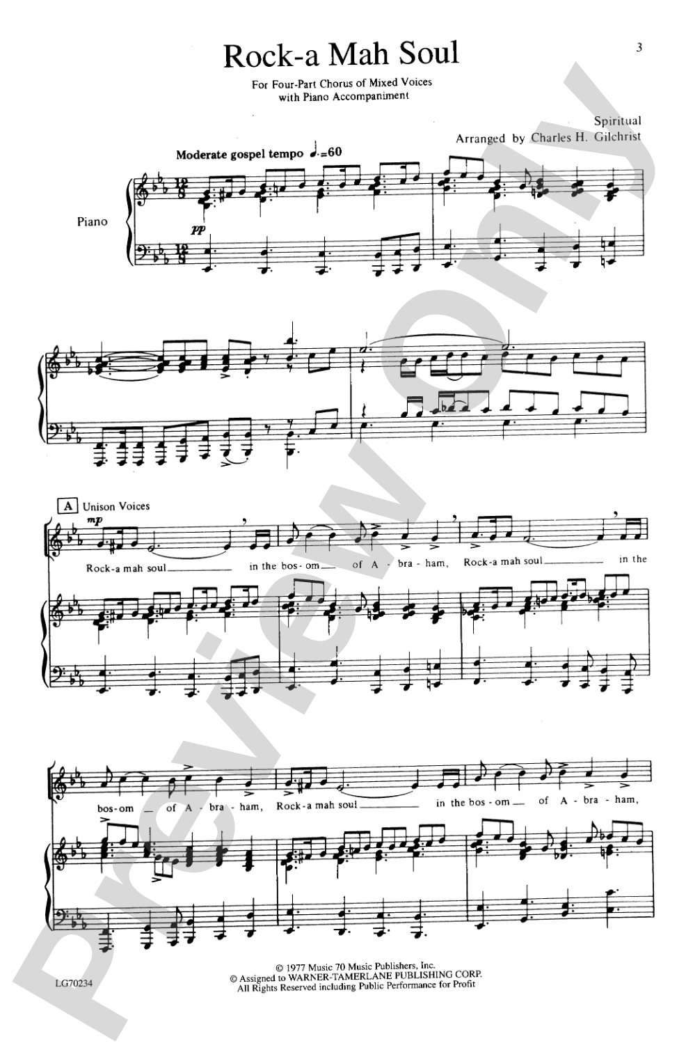 Rock-a Mah Soul: SATB Choral Octavo