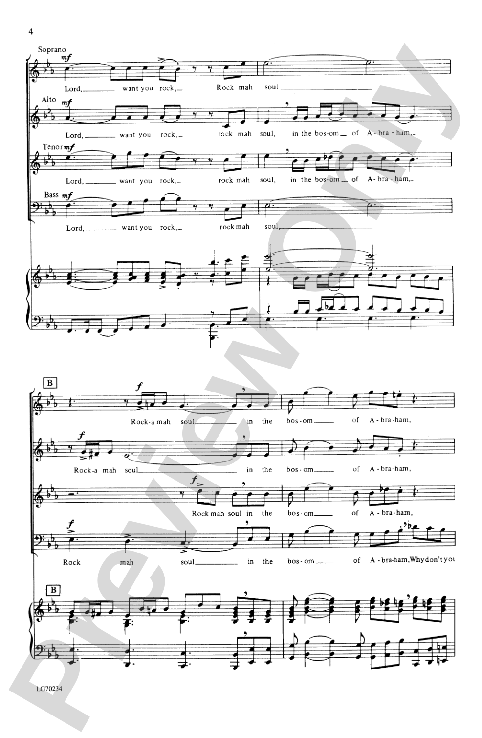 Rock-a Mah Soul: SATB Choral Octavo
