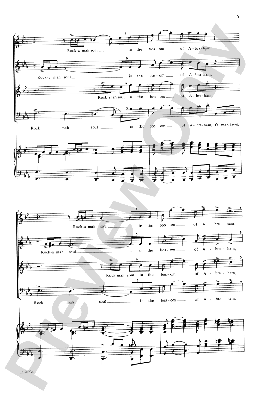 Rock-a Mah Soul: SATB Choral Octavo