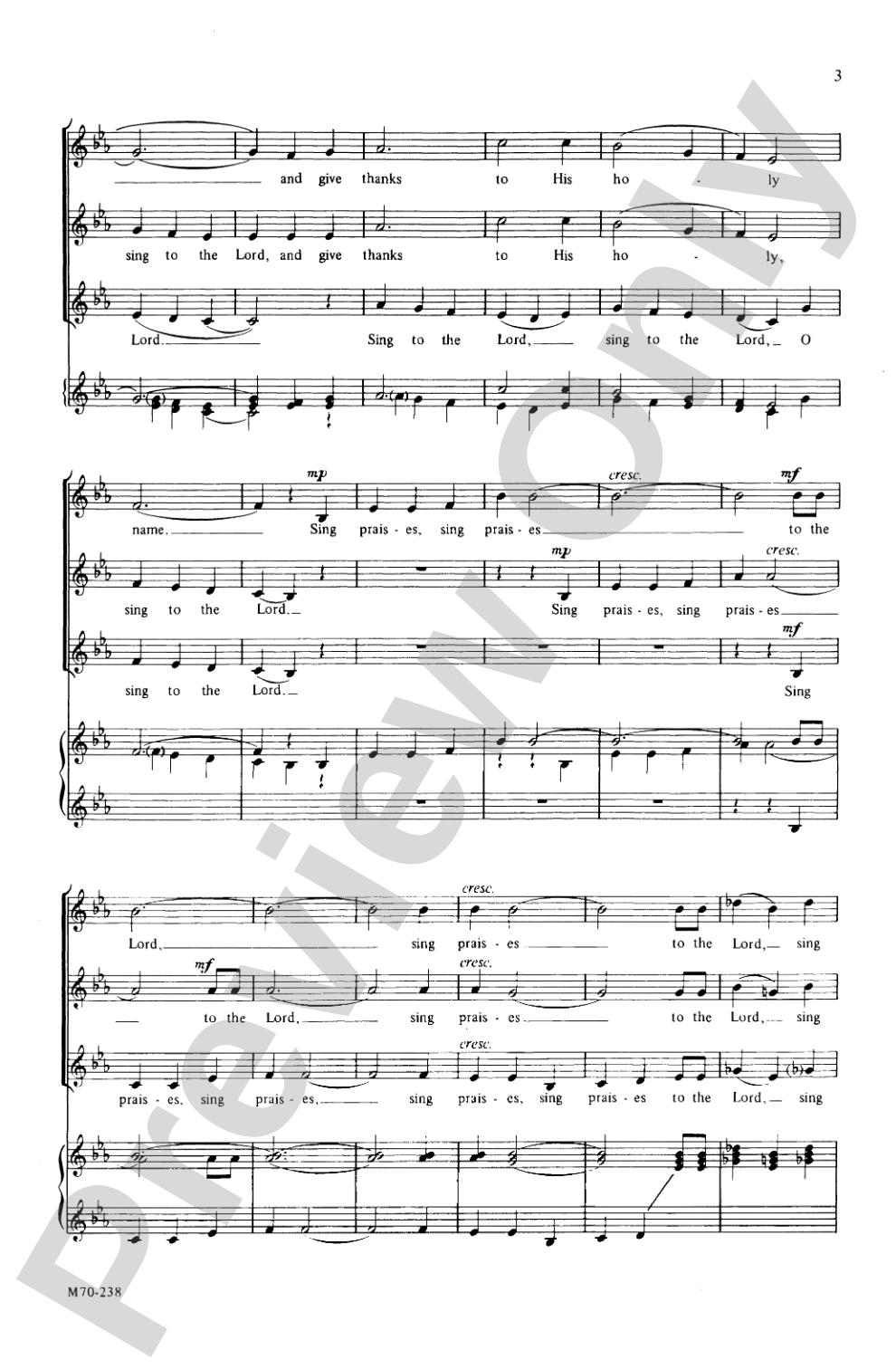 Sing Praises, Sing Praises: SSA Choral Octavo