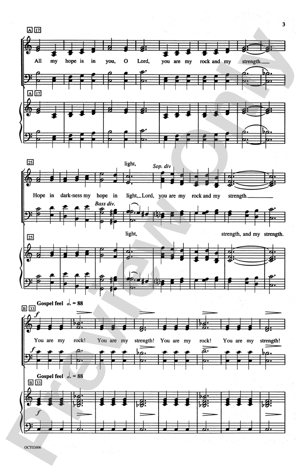 All My Hope (from <I>To Hope! A Celebration</I>): SATB, <I>a cappella</I> or Accompanied Choral Octavo