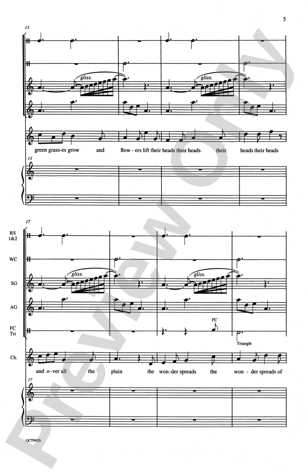 In Time of Silver Rain: Children's and SATB Choral Octavo