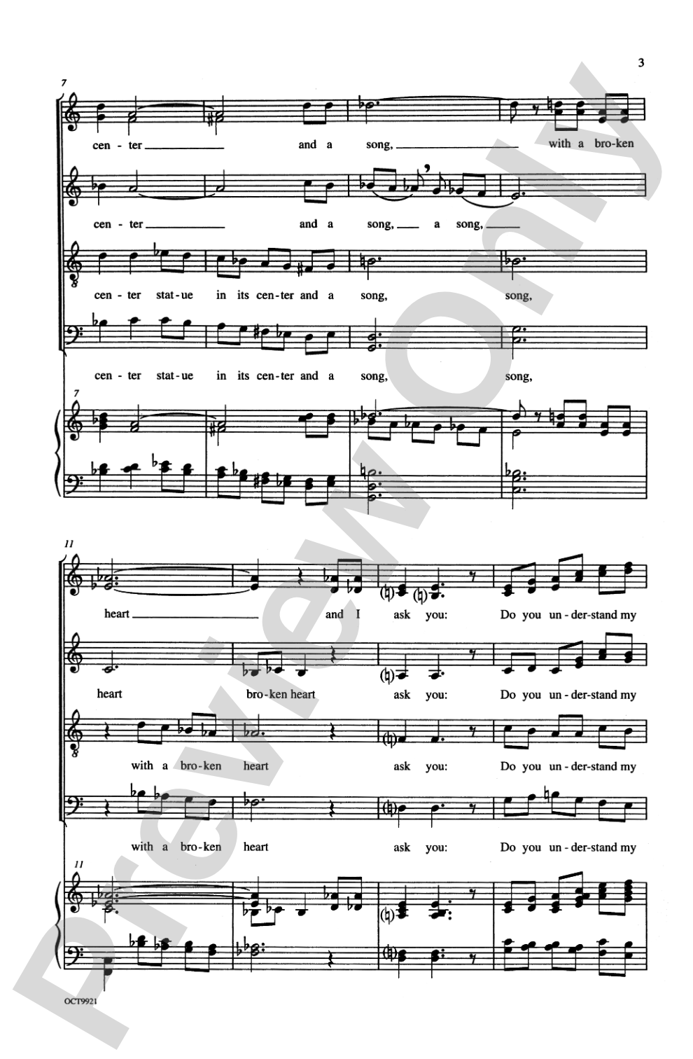 Dreamer: SATB Choral Octavo