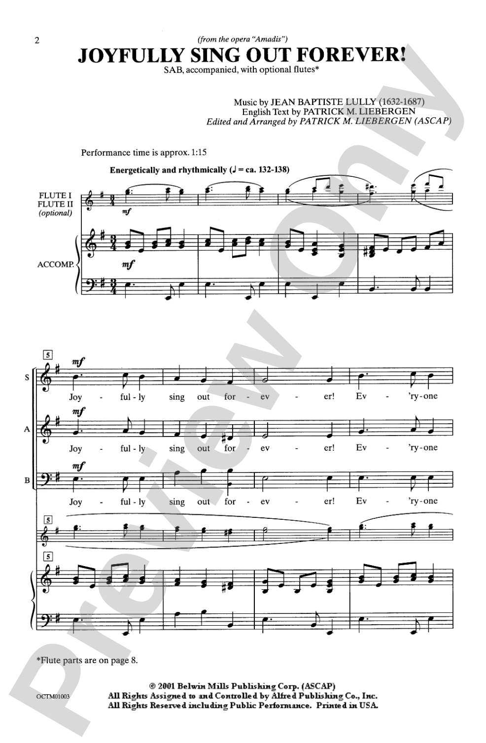 Joyfully Sing Out Forever!: SAB, accompanied Choral Octavo