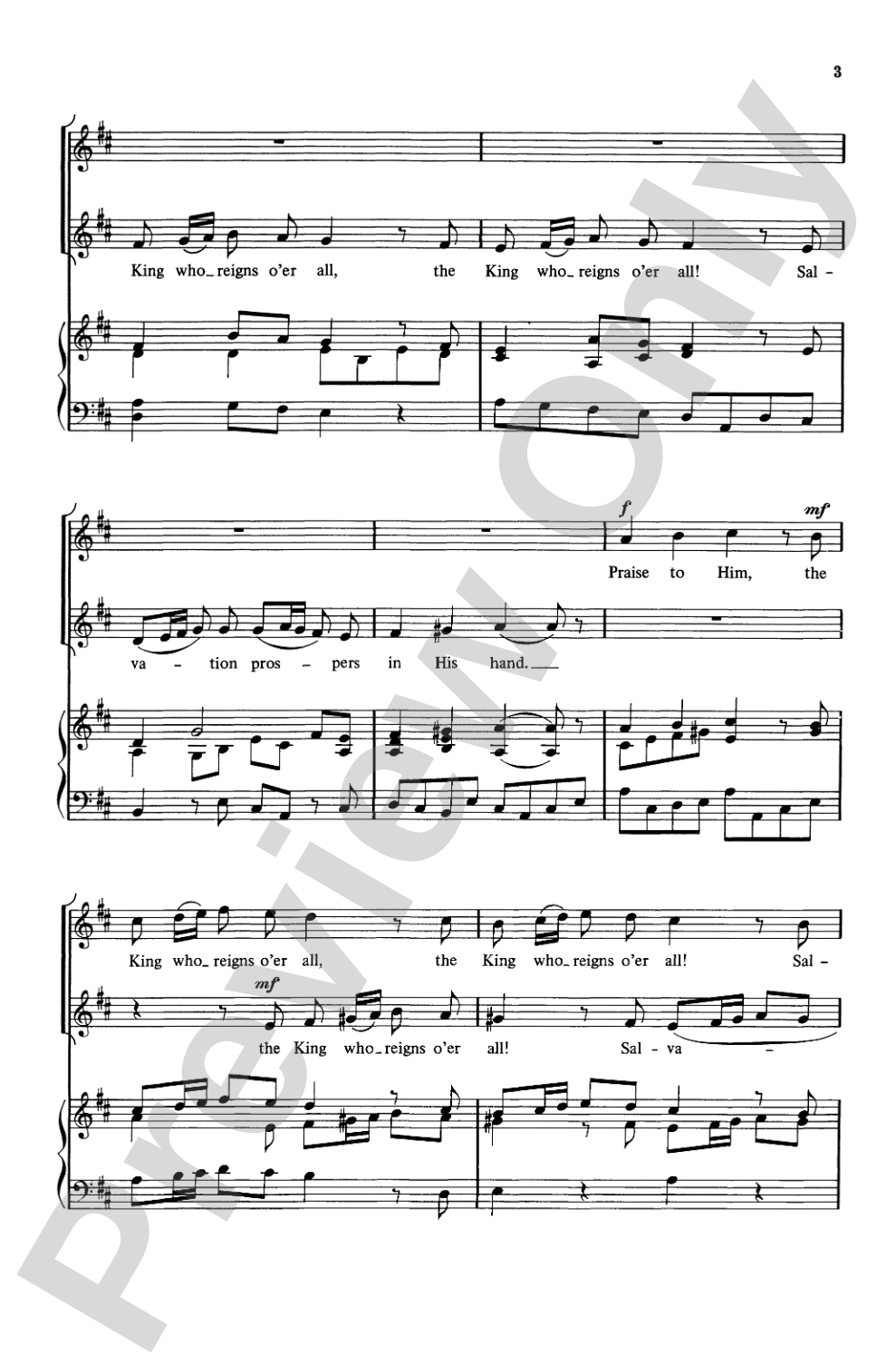 Praise the King: 2-Part + Choral Octavo