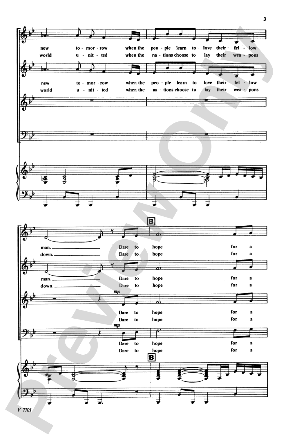 Dream a Dream: SATB Choral Octavo