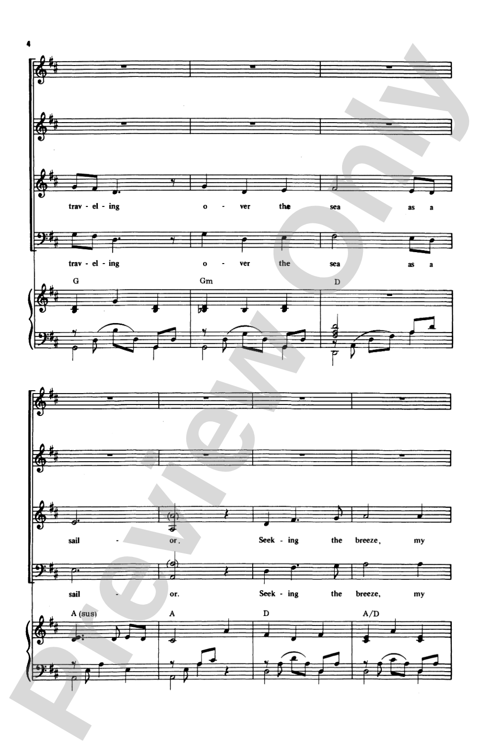 Song of the Sea: SATB Choral Octavo