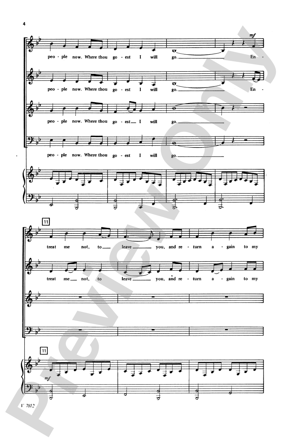 Song of Ruth: SATB Choral Octavo