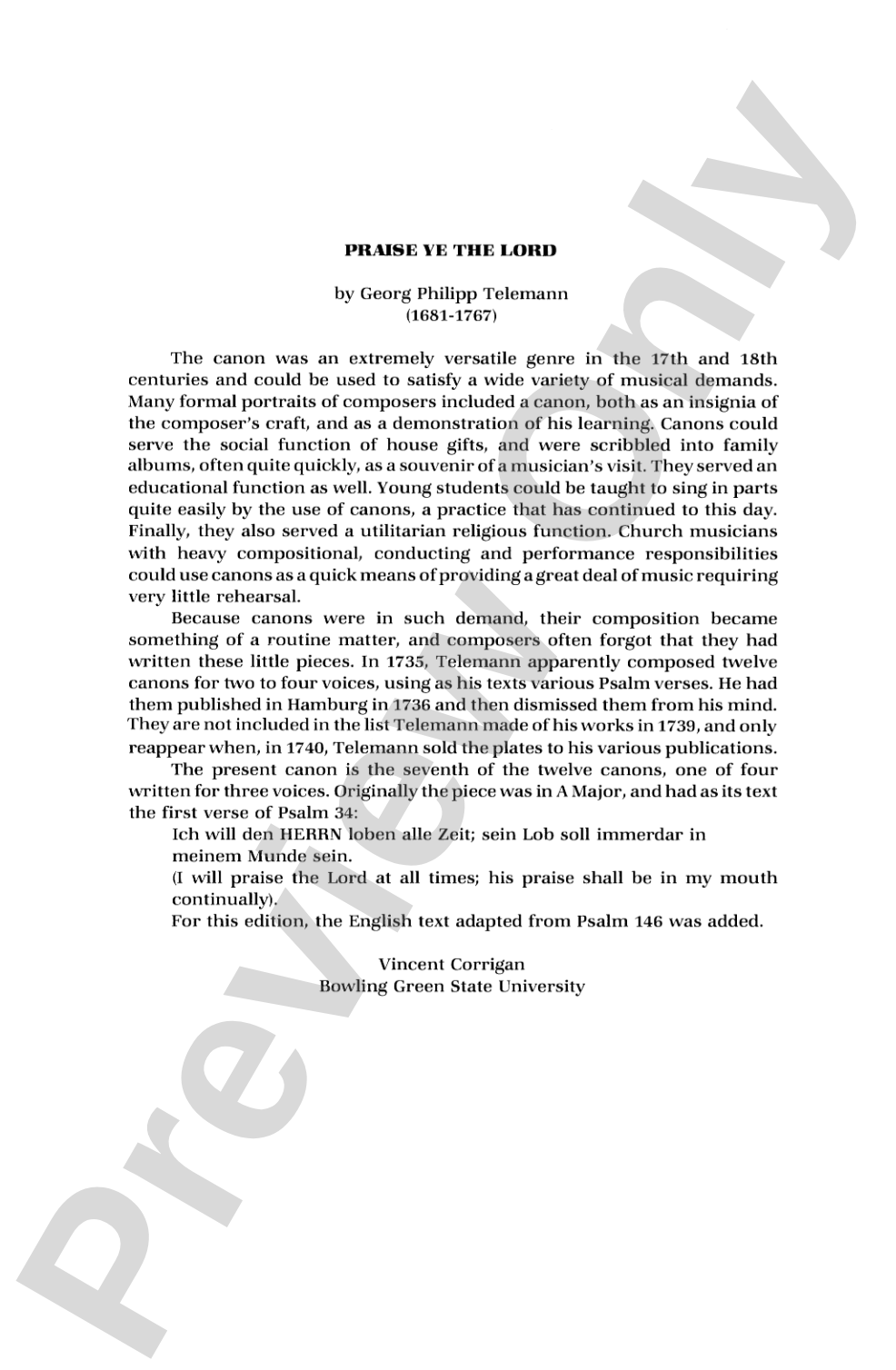 Praise Ye the Lord: 3-Part (any combination of voices), <I>a cappella</I> Choral Octavo
