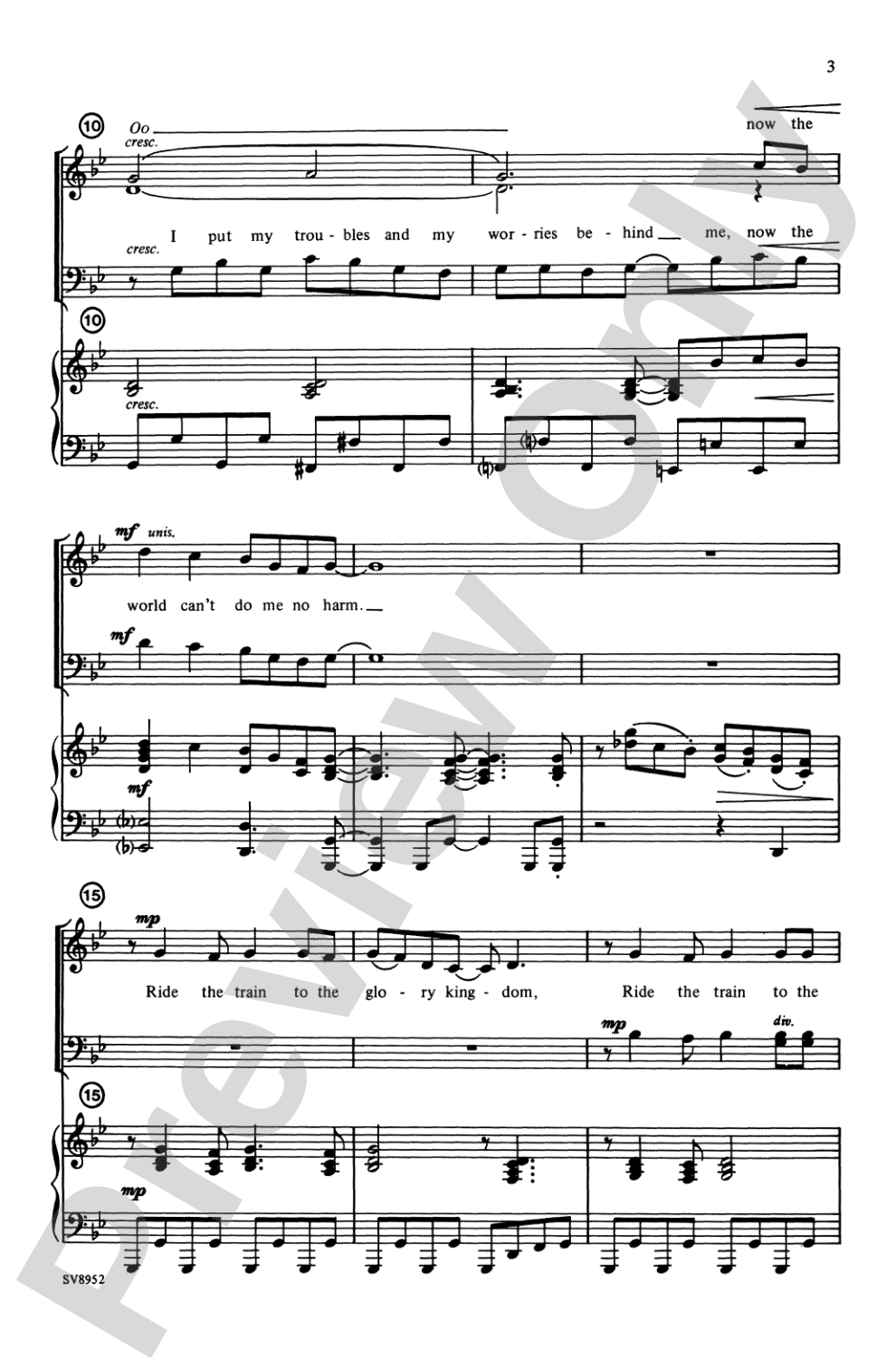 Ticket to the Kingdom: SATB Choral Octavo