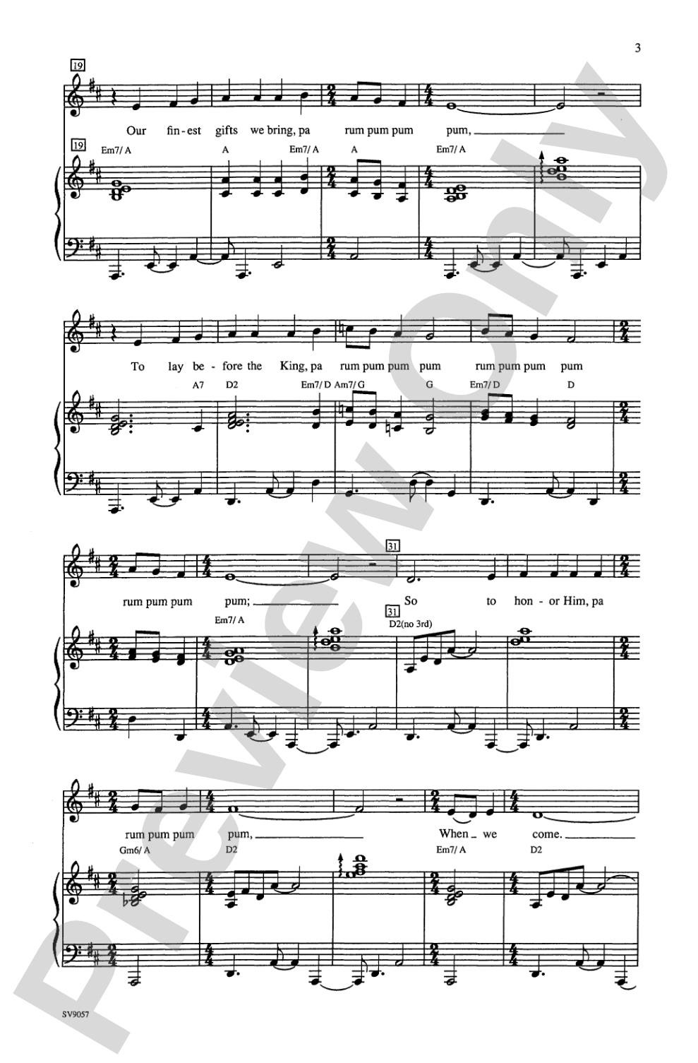 The Little Drummer Boy: Unison (Opt. 2-Part) Choral Octavo