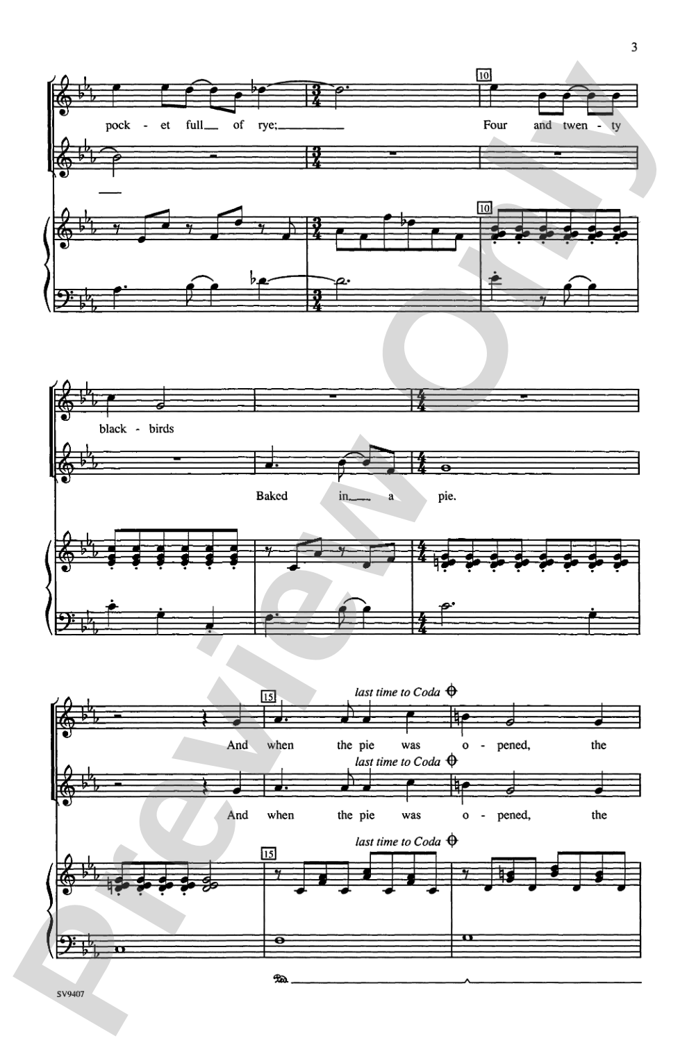 Sing a Song of Sixpence: 2-Part Choral Octavo
