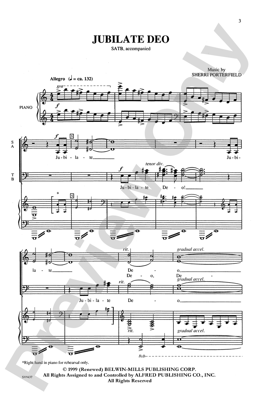 Jubilate Deo: SATB Choral Octavo