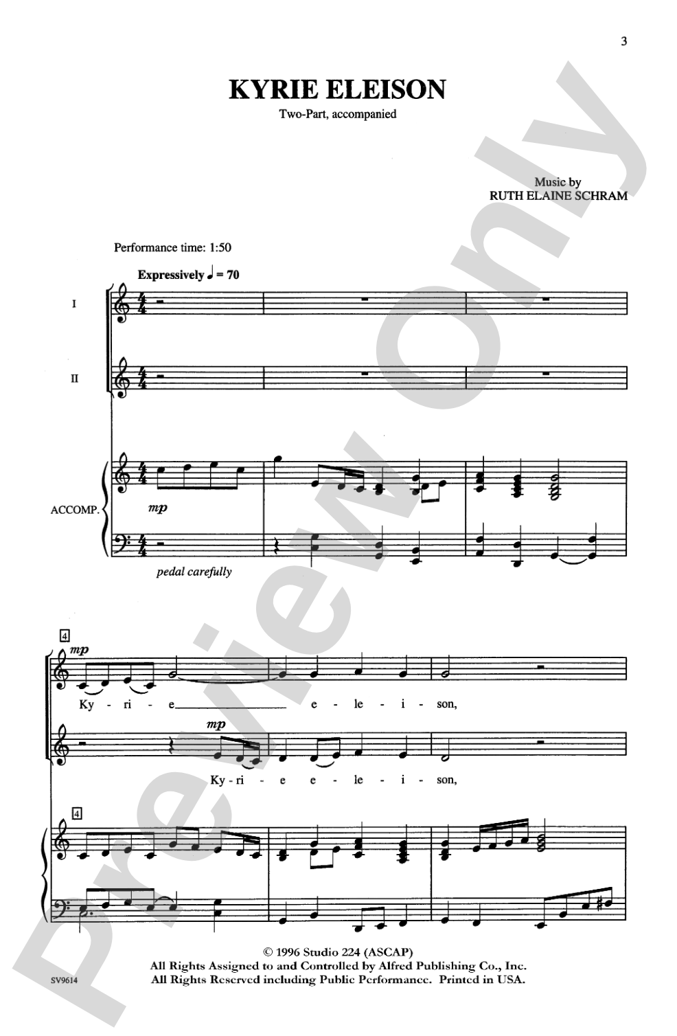 Kyrie Eleison: 2-Part Choral Octavo