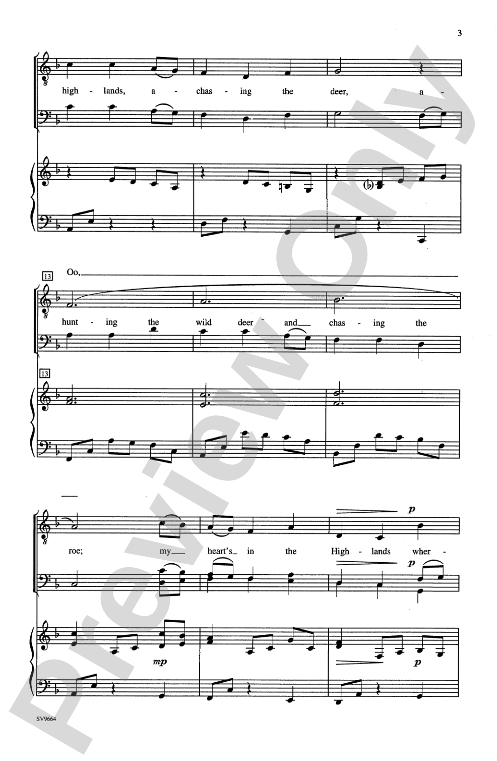 My Heart's in the Highlands: TTB Choral Octavo