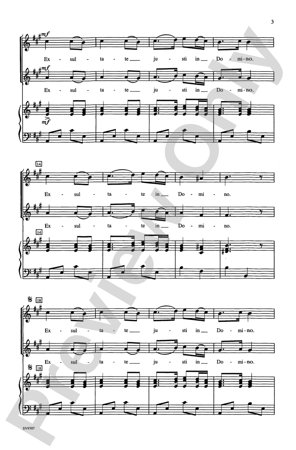 Exsultate Justi: 2-Part Choral Octavo