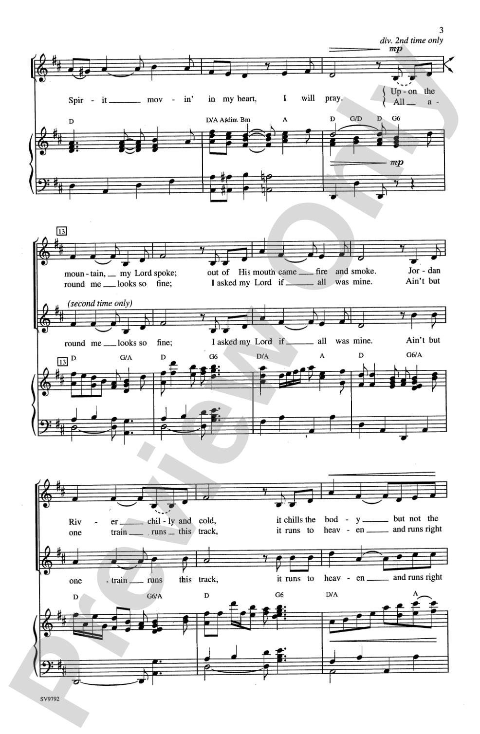 Ev'ry Time I Feel the Spirit: 2-Part Choral Octavo