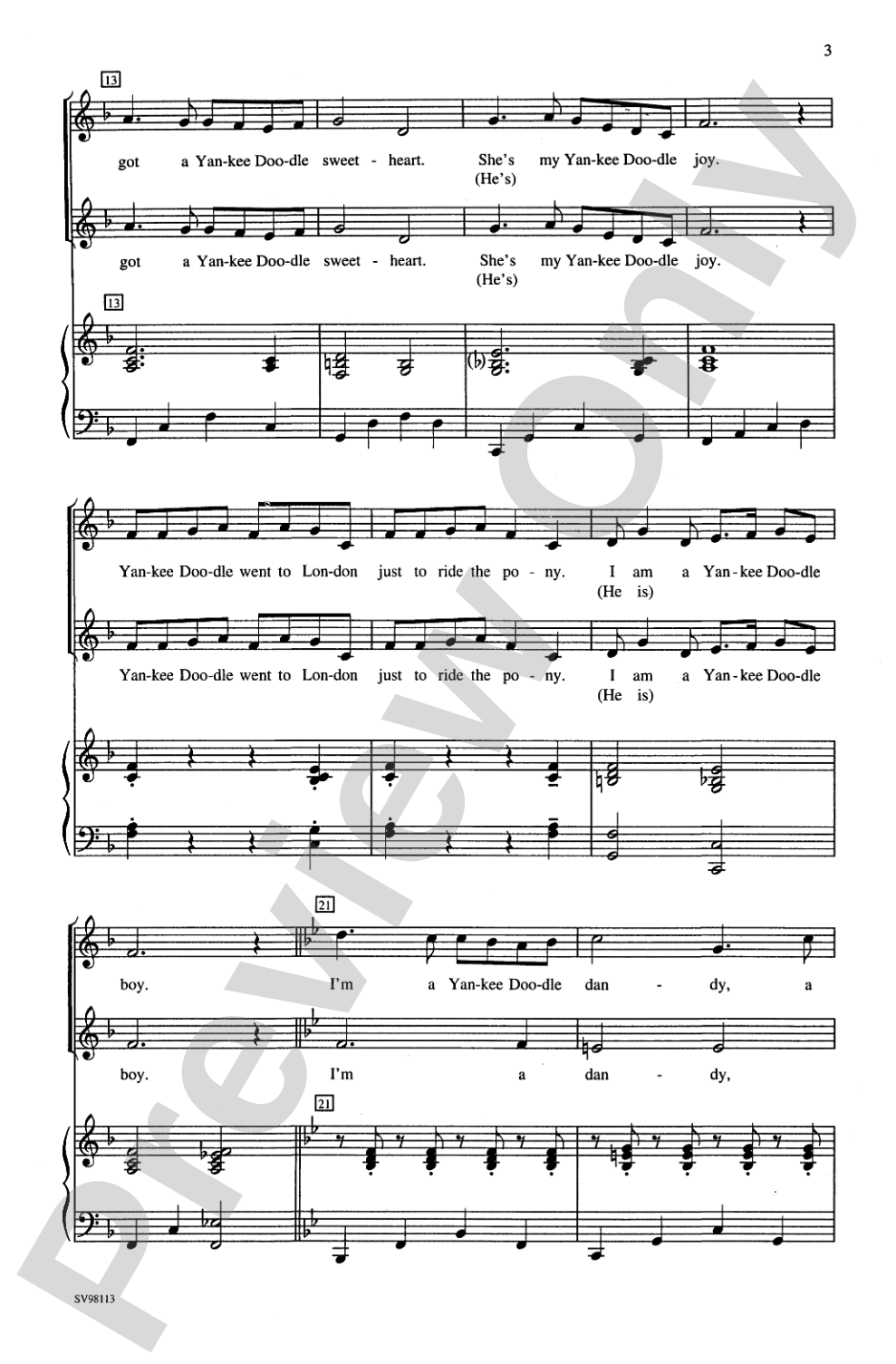 (I'm a) Yankee Doodle Dandy: 2-Part Choral Octavo