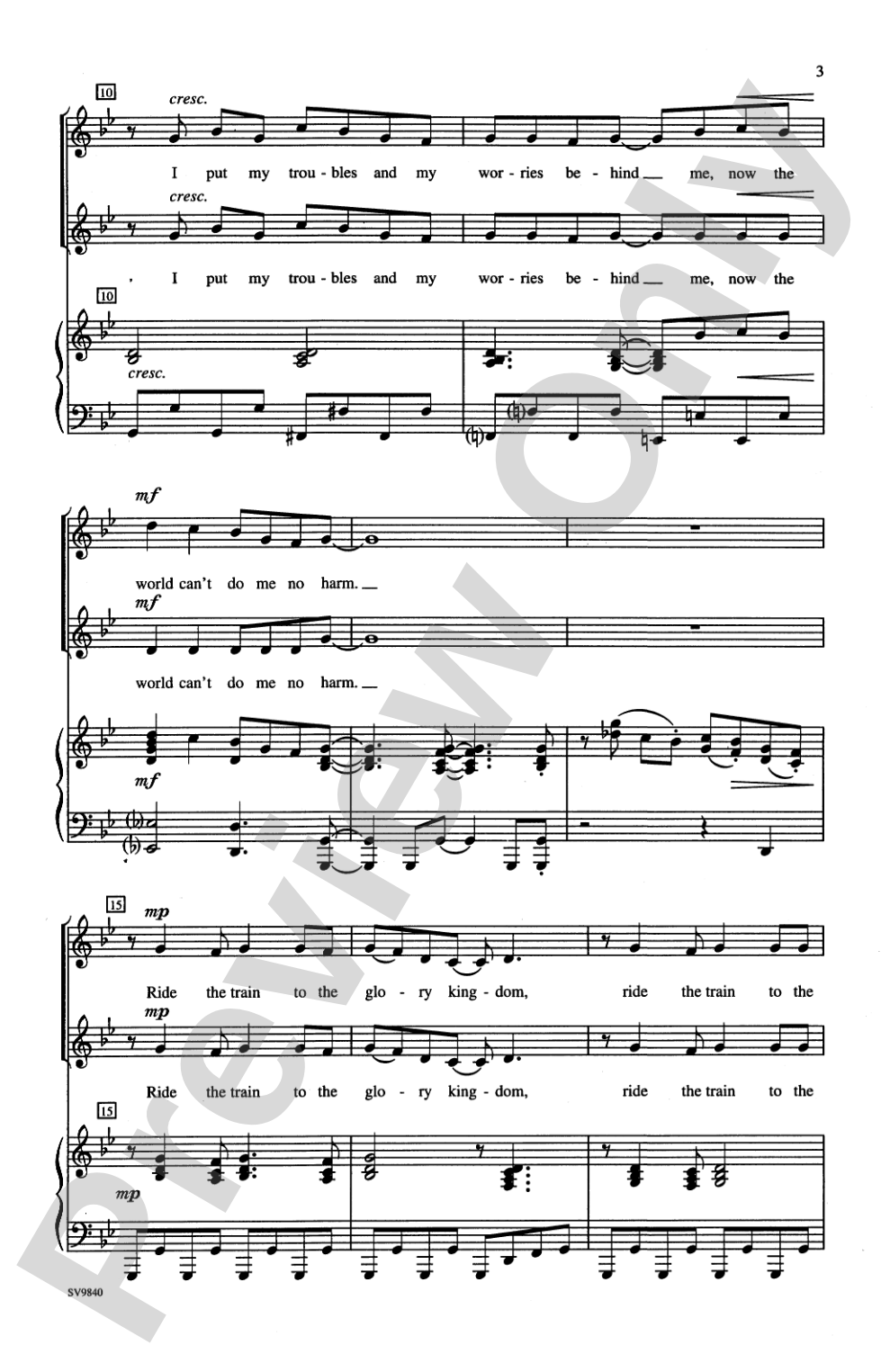 Ticket to the Kingdom: 2-Part Choral Octavo