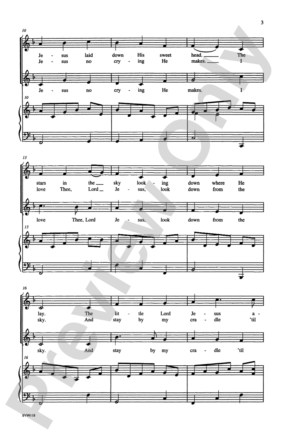 Away in a Manger: 2-Part Choral Octavo