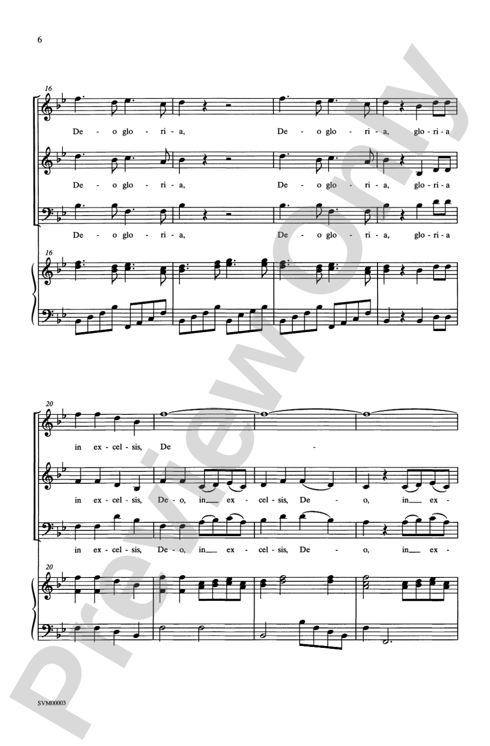 Gloria (from the <I>Twelfth Mass</I>): SAB Choral Octavo