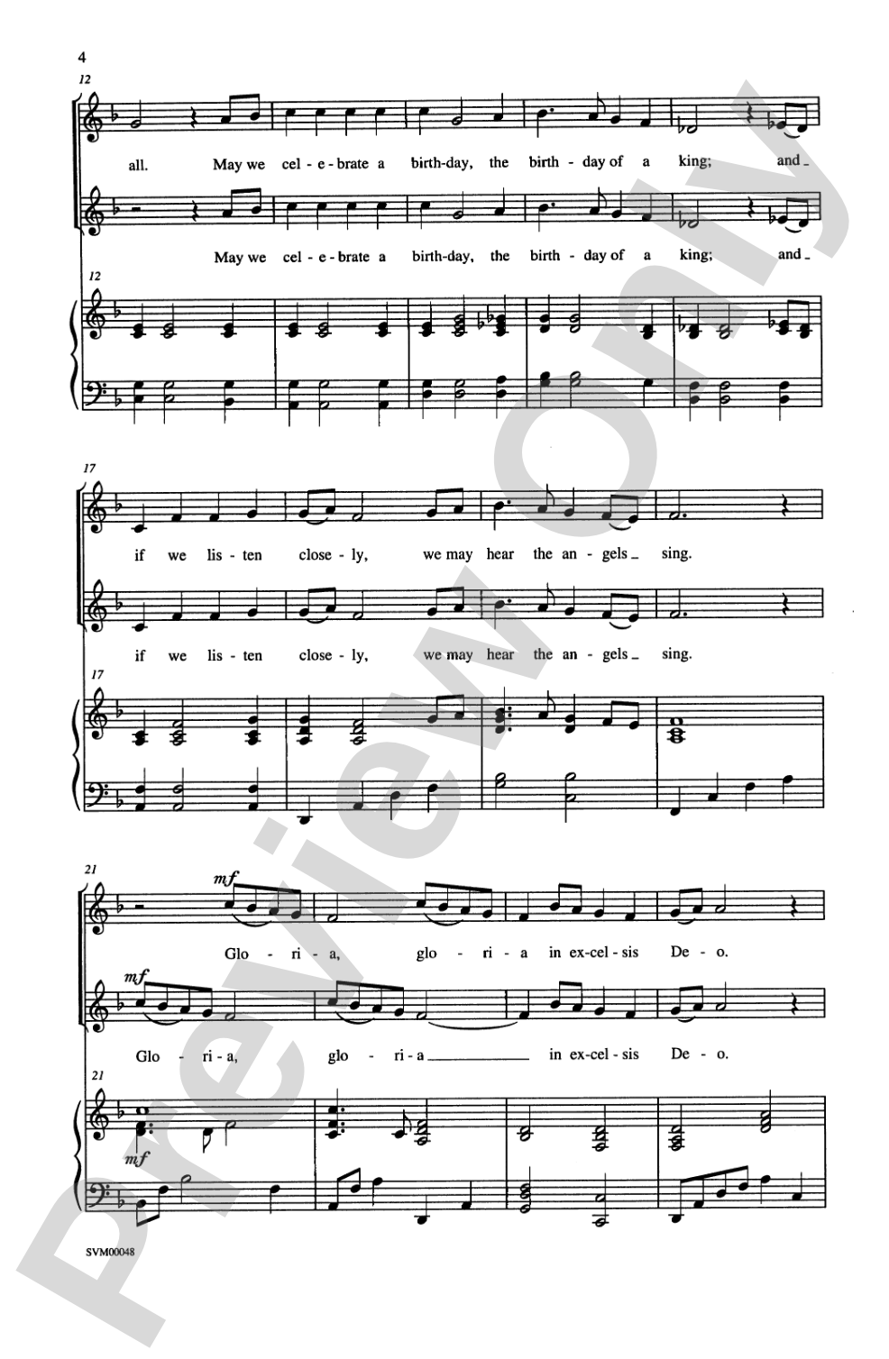 A Christmas Gloria: 2-Part Choral Octavo